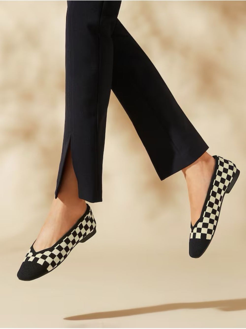 VIVAIA Square Toe V-Cut Margot 2.0 Flats Women's Shoe Size 37.5